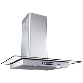 Coifa Parede Vidro Reto Slim Inox 4 e 5 Bocas 60cm - Fogatti