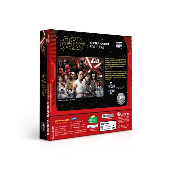 2669 star wars a ascensao skywalker qc 500 pecas embalagem verso grande
