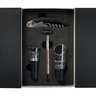 acessorios para vinho com estojo em papelao rigido preto 5 pcs 8917