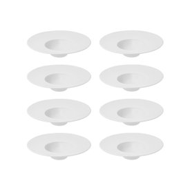 Conjunto Com 08 Pratos De Entrada 30,5cm 240ml Tipo Chapéu Oxford