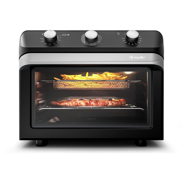 forno air 35l frontal preto alimento