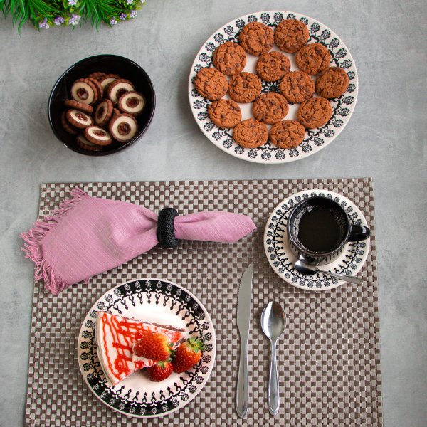 prato raso sobremesa xicara e pires