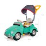 carrinho de passeio pedal bubblecar verde