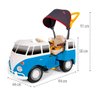 carrinho de passeio pedal kombus azul 1