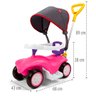 carrinho de passeio policar poliplac rosa