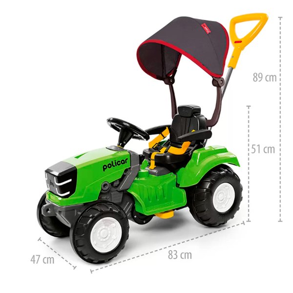 carrinho de passeio politractor verde