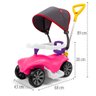 carrinho de passeio andador policar soft rosa 1