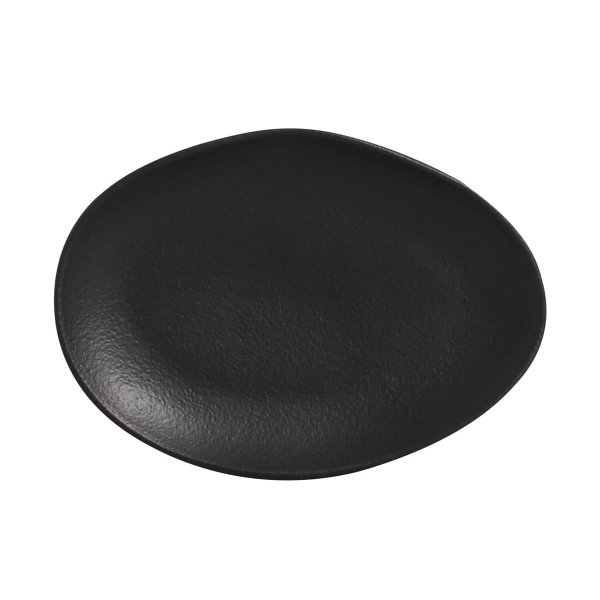 1541473901 prato de sobremesa oval organico preto matte o 22 5x2 5 cm