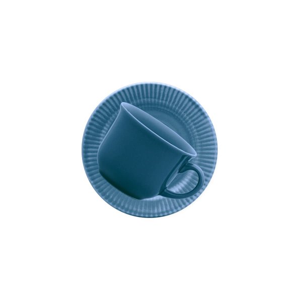 5467 canele azul xicara de cha com pires alta