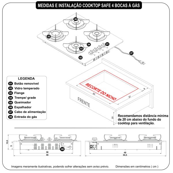 desenho tecnico cooktop safe 4b 1