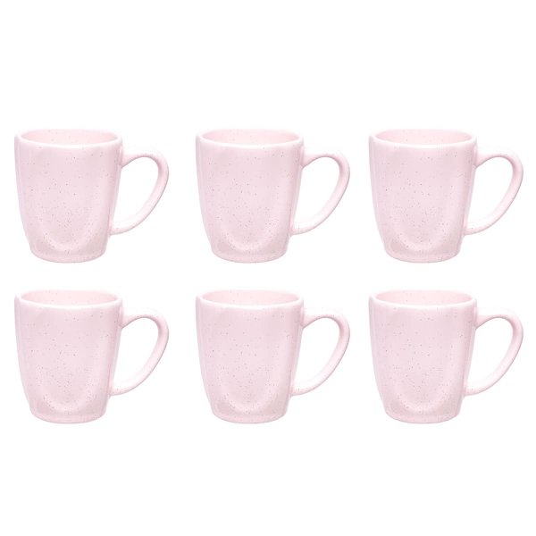 oxford porcelanas ryo pink sand caneca grande 6