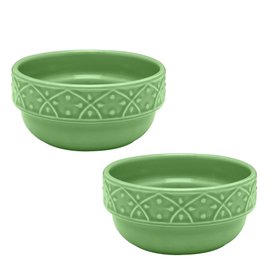 Conjunto 2 Tigelas em Cerâmica 500ml Mendi Salvia Oxford