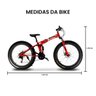 infografico dm bikes dobravel vermelha