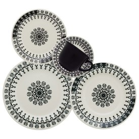 Jogo de Jantar 20 Peças Donna Folk Biona