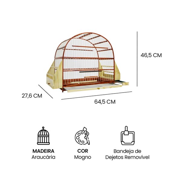 gaiola passarinho em madeira sabia passaro preto mogno