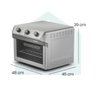mueller forno eletrico de bancada 35 litros air forno mfb35g prata