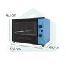 nardelli forno eletrico de bancada 60 litros top60 blue