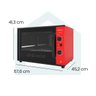 nardelli forno eletrico de bancada 60 litros top60 red