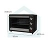 fogatti forno eletrico de bancada 50 litros i50 preto