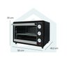 fogatti forno eletrico de bancada 40 litros i40 preto