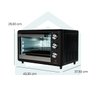 fogatti forno eletrico de bancada 25 litros i25 preto