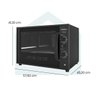 nardelli forno eletrico de bancada 60 litros top60