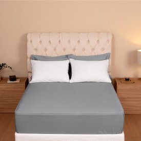 Jogo de Cama 03 Peças Línea Micropercal 200 Fios Queen