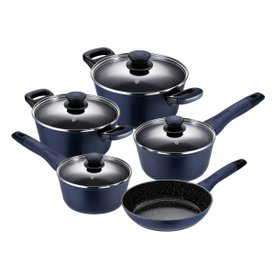 Jogo de Panelas Antiaderente 05 Peças Everyday Oxford