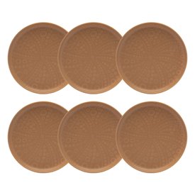 Conjunto de Pratos Rasos 06 Peças 26cm Flat Estrela do Mar Oxford