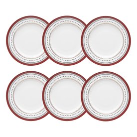 Conjunto de Pratos Rasos Com 06 Peças 28cm Flamingo Lafayette Oxford 