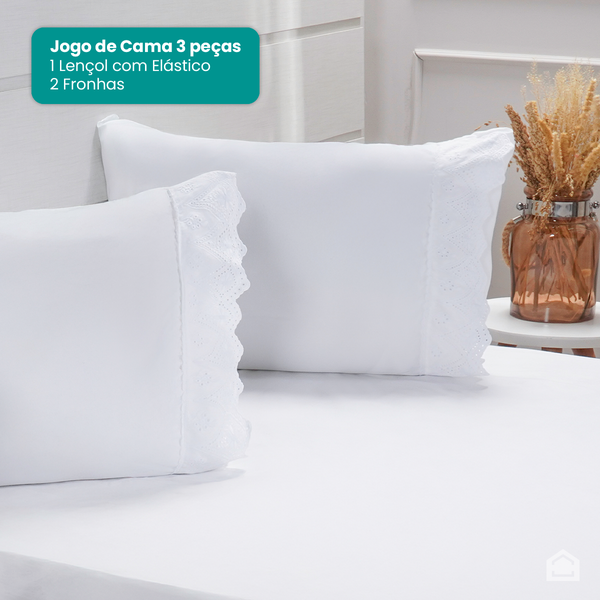 jogo de cama 3 pecas branco broderieprancheta 3
