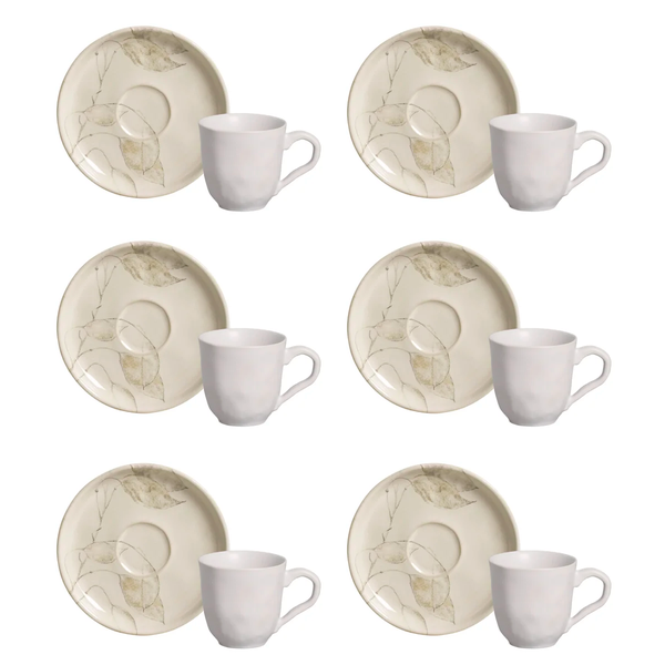 xicaras e pires conjunto 6undbio luau porto brasil