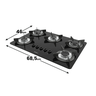 fogao cooktop eletrico 5 bocas mesa em vidro safe nardelli inoxnd2701140100 2