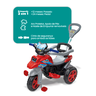 triciclo moto trail infantil 2 em 1 com pedal e empurradorvermelha