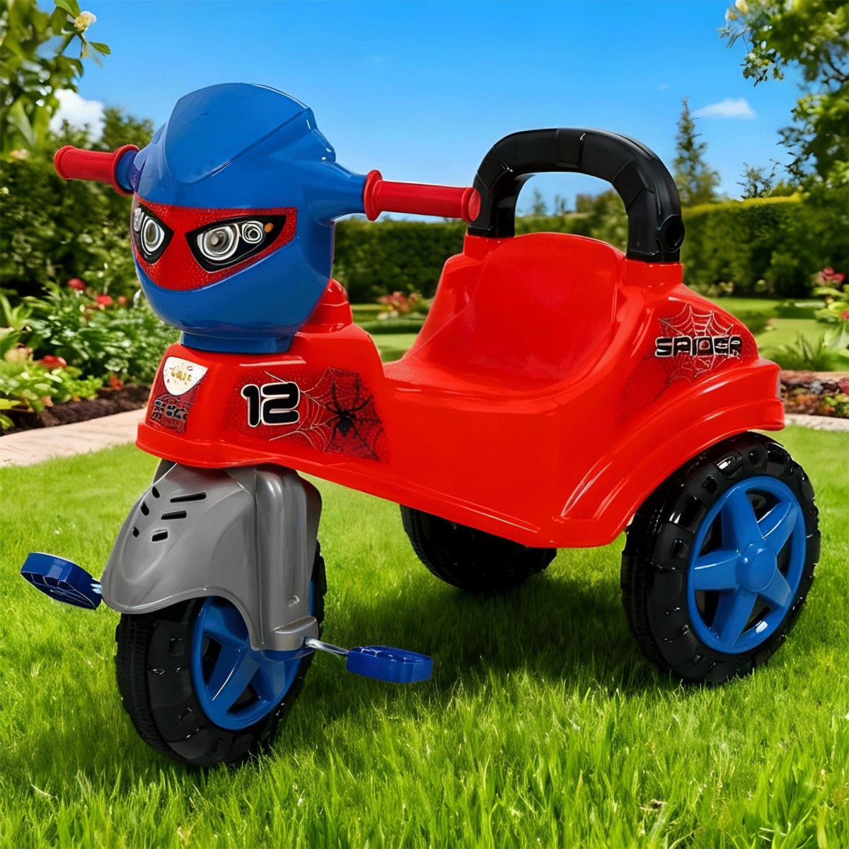 Triciclo Homem Aranha - Modo Pedal