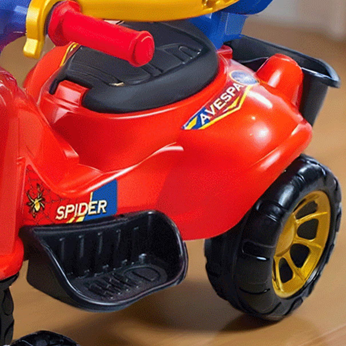 Triciclo Avespa Spider - Conteúdo da Embalagem