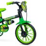kit nathor bicicleta infantil aro 12 com rodinhas black12 capacete infantil pretoprancheta 3