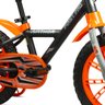 kit nathor bicicleta infantil aro 14 com rodinhas first pro menino capacete infantil pretoprancheta 4